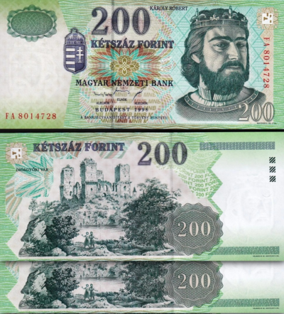 Hungary 200 Forint 1998, UNC, 2 Pcs PAIR, Consecutive, P-178