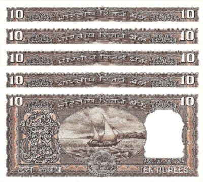 INDIA 10 RUPEES 1985, UNC, 20 PCS LOT, P-60k  S.85, R.N.MALHOTRA, LETTER F