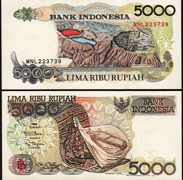 Indonesia 5000 Rupiah 1992 1998, UNC-, P-130h