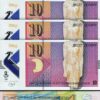 Macedonia 10 Denari  2018, Unc, 5 PCS Consecutive LOT, P-25, Polymer