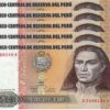 Peru 500 Intis 1987, UNC, 10 Pcs LOT, Consecutive, P-134B - Image 4