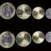 Saudi Arabia 5 x 7 Pcs UNC Coin Set 1 5 10 25 50 Halalas 1 2 Riyals 2016 BIMETAL - Image 3