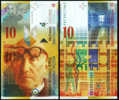 Switzerland 10 Francs 2008, UNC, P-67c