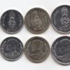Thailand 6 Pcs UNC Coins SET, 25 50 Satang 1 2 5 10 Baht 2018 2020