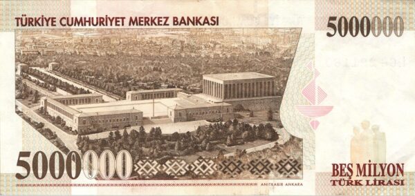 Turkey 5000000, 5 Million Lira 1970 - 1997, aXF, P-210 - Image 3