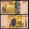 Uganda 50000 Shillings 2021 (2022), UNC, 2 Pcs PAIR, Consecutive, P-54 New Sign - Image 3